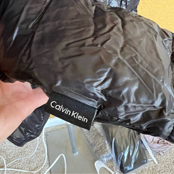 CALVIN KLEIN Packable Duck Down Puffer Coat Jacket w/ Hood - Picture 8 of 12